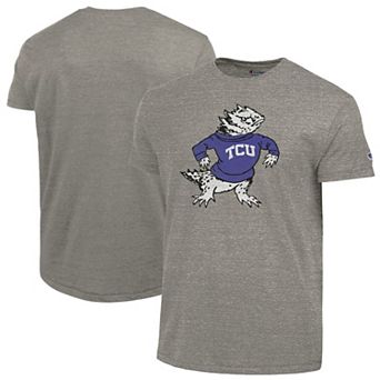Men's Champion Charcoal TCU Horned Frogs Vintage Triumph Tri-Blend T-Shirt