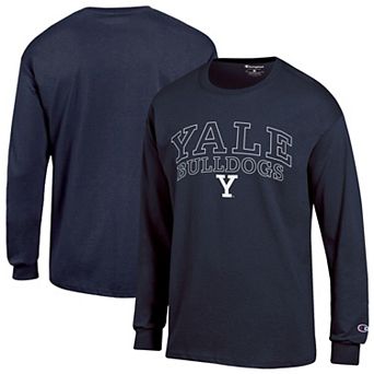 Men's Champion Navy Yale Bulldogs Team Long-Sleeve T-Shirt
