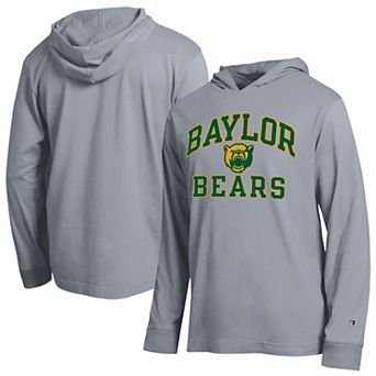 Men's Champion Gray Baylor Bears High Motor All-Star Long Sleeve Hoodie T-Shirt