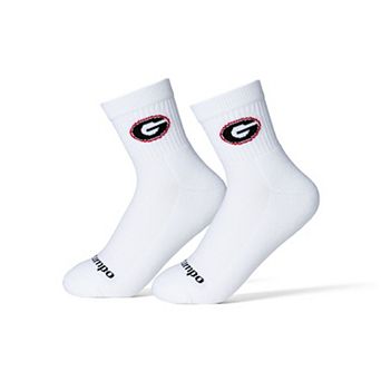 Unisex Del Campo White Georgia Bulldogs Quarter-Length Socks
