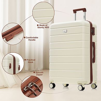 Merax Travelpro Max 6-Piece Hardside Spinner Luggage Set with TSA Lock