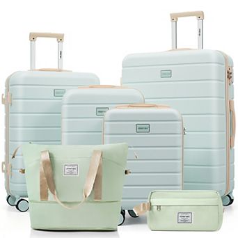 Merax Travelpro Max 6 pc Hardside Spinner Luggage Set with TSA Lock
