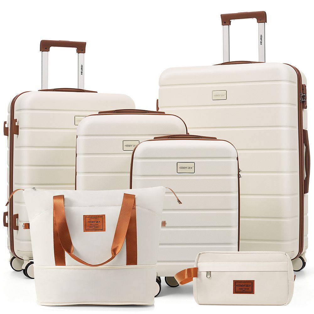 Merax Travelpro Max 6-Piece Hardside Spinner Luggage Set with TSA Lock