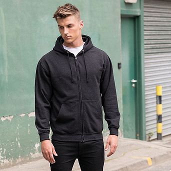 Awdis Plain Mens Hooded Full Zip Hoodie / Zoodie