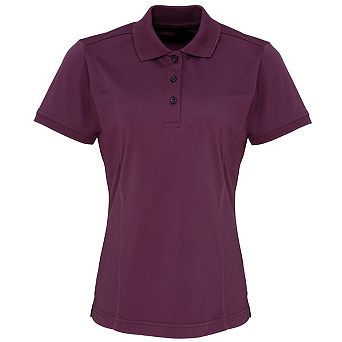 Premier Womens/Ladies Coolchecker Short Sleeve Pique Polo T-Shirt