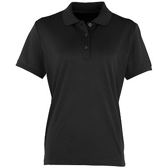 Premier Womens/Ladies Coolchecker Short Sleeve Pique Polo T-Shirt