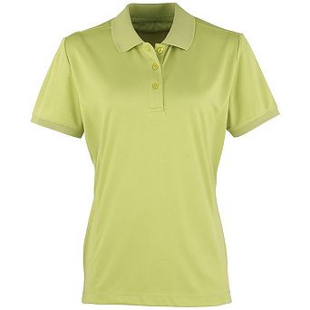 Premier Womens/Ladies Coolchecker Short Sleeve Pique Polo T-Shirt