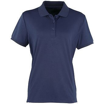 Premier Womens/Ladies Coolchecker Short Sleeve Pique Polo T-Shirt