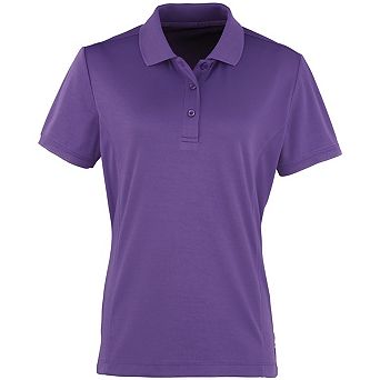 Premier Womens/Ladies Coolchecker Short Sleeve Pique Polo T-Shirt