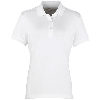 Premier Womens/Ladies Coolchecker Short Sleeve Pique Polo T-Shirt