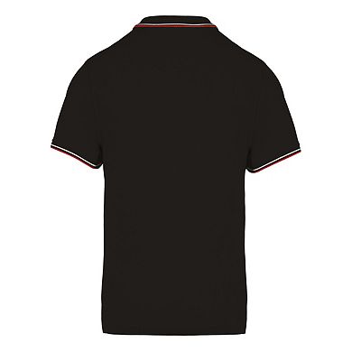 Kariban Mens Contrast Short Sleeve Polo Shirt