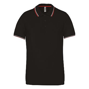 Kariban Mens Contrast Short Sleeve Polo Shirt