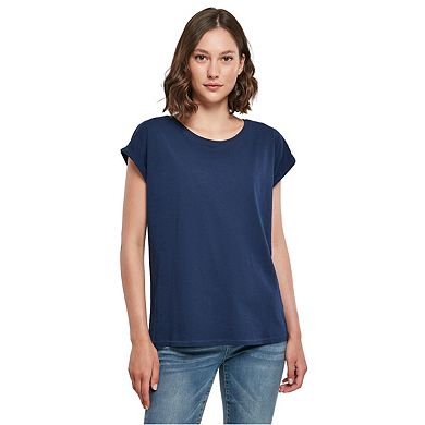 Build Your Brand Womens/Ladies Extended Shoulder T-Shirt