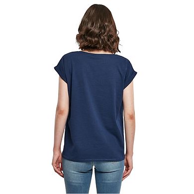 Build Your Brand Womens/Ladies Extended Shoulder T-Shirt