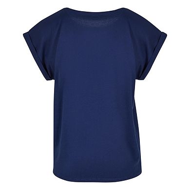 Build Your Brand Womens/Ladies Extended Shoulder T-Shirt