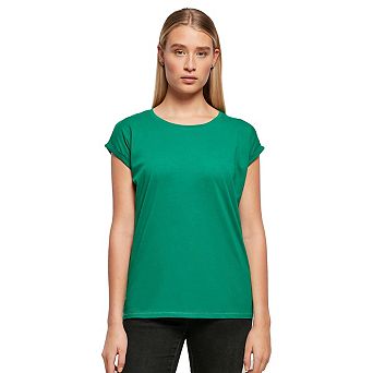 Build Your Brand Womens/Ladies Extended Shoulder T-Shirt