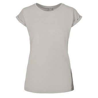 Build Your Brand Womens/Ladies Extended Shoulder T-Shirt