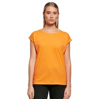 Build Your Brand Womens/Ladies Extended Shoulder T-Shirt