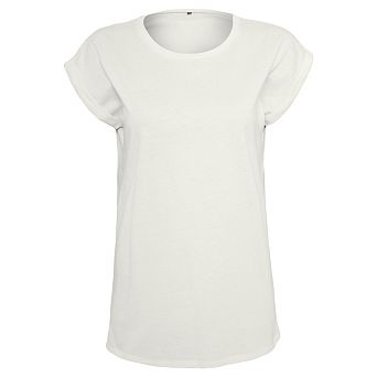 Build Your Brand Womens/Ladies Extended Shoulder T-Shirt