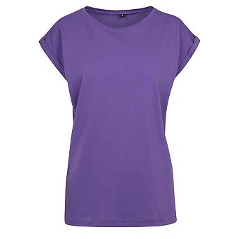 Build Your Brand Womens/Ladies Extended Shoulder T-Shirt