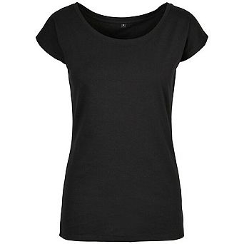 Build Your Brand Womens/Ladies Wide Neck T-Shirt