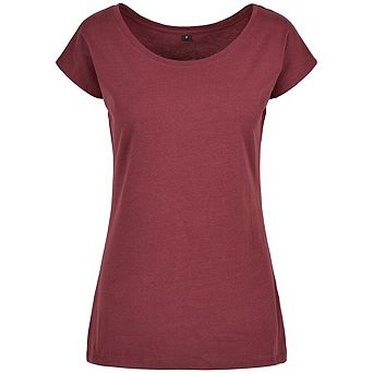 Build Your Brand Womens/Ladies Wide Neck T-Shirt