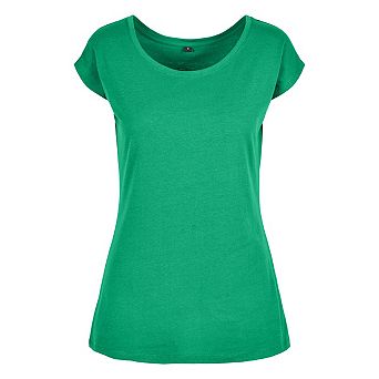 Build Your Brand Womens/Ladies Wide Neck T-Shirt