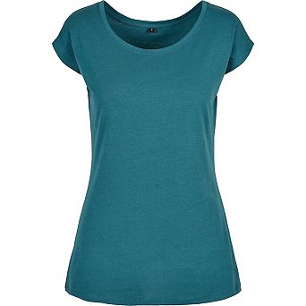 Build Your Brand Womens/Ladies Wide Neck T-Shirt