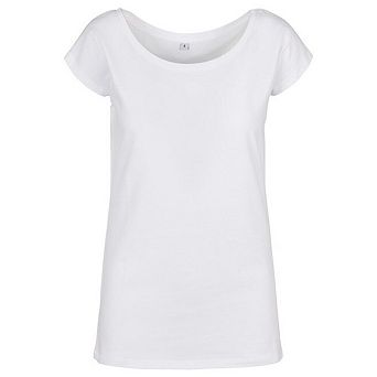 Build Your Brand Womens/Ladies Wide Neck T-Shirt