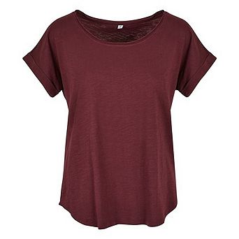 Build Your Brand Womens/Ladies Long Slub T-Shirt