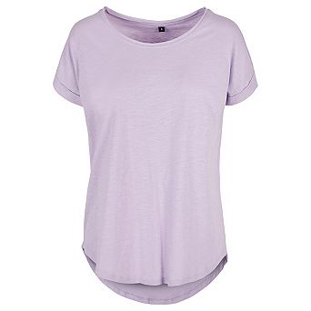 Build Your Brand Womens/Ladies Long Slub T-Shirt