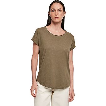 Build Your Brand Womens/Ladies Long Slub T-Shirt