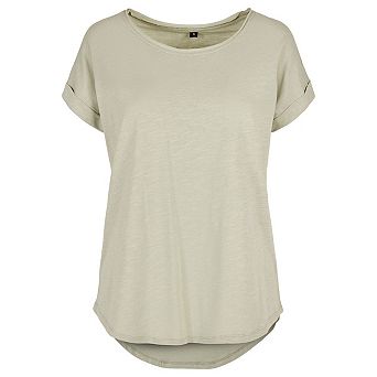 Build Your Brand Womens/Ladies Long Slub T-Shirt