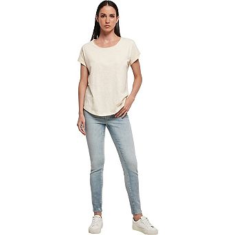 Build Your Brand Womens/Ladies Long Slub T-Shirt