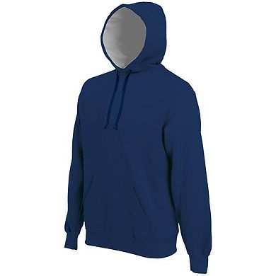 Kariban Mens Heavy Contrast Hooded Sweatshirt / Hoodie