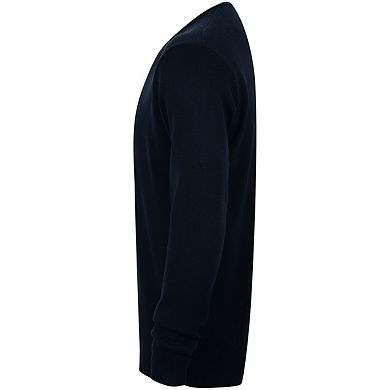 Henbury Mens 12 Gauge Fine Knit V-Neck Jumper / Sweatshirt