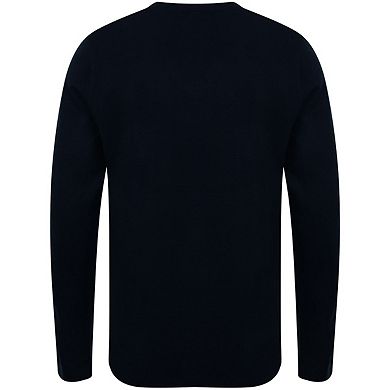 Henbury Mens 12 Gauge Fine Knit V-Neck Jumper / Sweatshirt