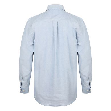 Henbury Mens Long Sleeve Classic Oxford Work Shirt