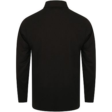 Henbury Mens Long Sleeve Cotton Rich Roll Neck Top / Sweatshirt