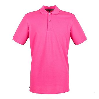 Henbury Mens Modern Fit Cotton Pique Polo Shirt
