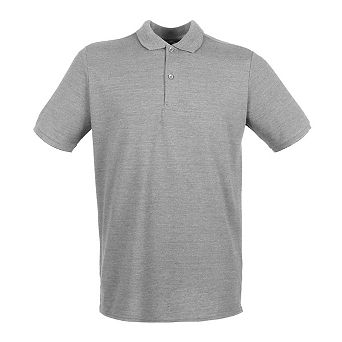 Henbury Mens Modern Fit Cotton Pique Polo Shirt