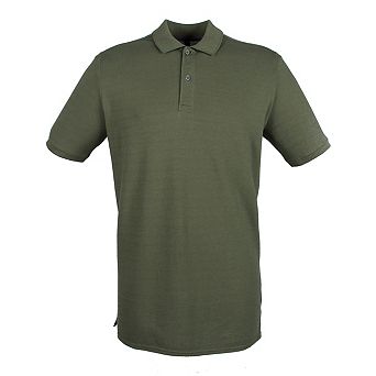 Henbury Mens Modern Fit Cotton Pique Polo Shirt