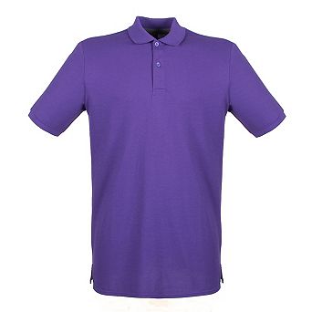 Henbury Mens Modern Fit Cotton Pique Polo Shirt
