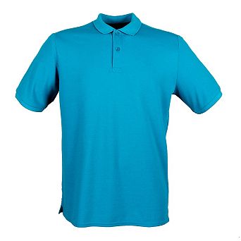 Henbury Mens Modern Fit Cotton Pique Polo Shirt