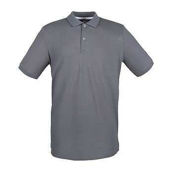 Henbury Mens Modern Fit Cotton Pique Polo Shirt