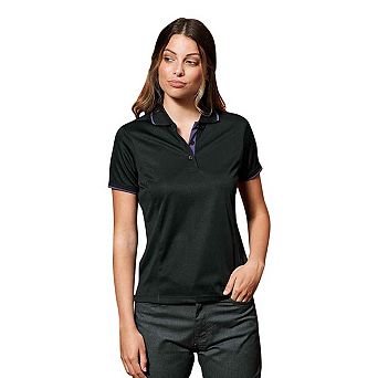 Premier Womens/Ladies Contrast Coolchecker Polo Shirt