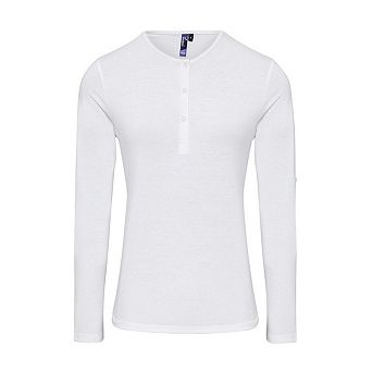 Premier Womens/Ladies Long John Roll Sleeve Tee