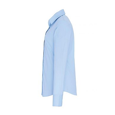 Premier Womens/Ladies Stretch Fit Poplin Long Sleeve Blouse