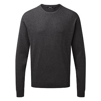 Premier Adults Unisex Cotton Rich Crew Neck Sweater