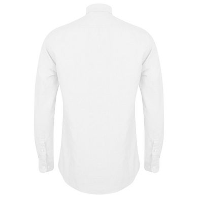 Henbury Mens Modern Long Sleeve Oxford Shirt